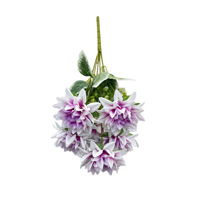 Fleurs de Dahlia Artificielles en Tissu de Soie, Fausses Fleurs Faites à la Main, Toucher Naturel, Longue Durée, Réutilisables, Recyclables pour la Décoration de Mariage