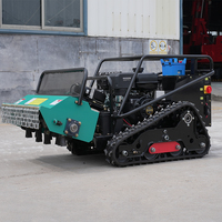 Cortadora de Césped Robótica Híbrida Eléctrica Shenghong Industrial Control Crawler de 4 Tiempos y 420 cc con Doble Combustible, 1000 mm, Control Remoto 3-8