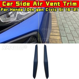 อุปกรณ์เสริมช่องระบายอากาศกันชนข้างรถยนต์ สำหรับ Honda Civic Si รุ่นที่ 10 hatchback ปี 2016-2021 ฝาครอบกันชนหลัง - Product Image 2