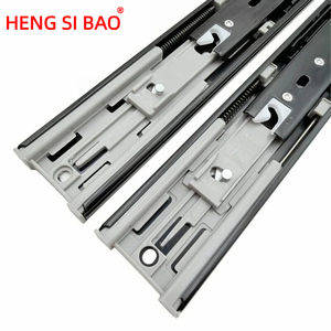 รางลิ้นชักเหล็กแบบมีระบบกันกระแทก ขนาด 45 มม. แบบสามส่วน สำหรับเฟอร์นิเจอร์ครัว ห้องนอน โรงแรม มีจำหน่ายในราคาขายส่ง - Product Image 4