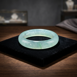 Anillo de Jade Verde de 12 mm, Anillo Redondo Liso de Moda, Anillo de Jade Natural para el Pulgar, Anillo Decorativo con Forma de Cúpula, Regalo de Joyería - Product Image 1