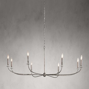 Lustre moderne noir et doré chromé à 8 lumières pour la salle à manger, le salon et la cuisine. - Product Image 2