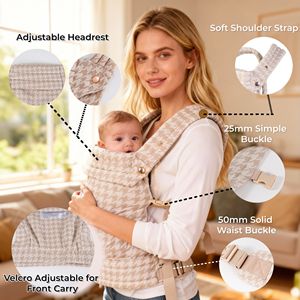 Zaino ergonomico Beige/crema lino <span class=keywords><strong>marsupio</strong></span> Design funzionale e multifunzionale - Product Image 5