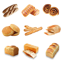 Ligne de production automatique de pain grillé à la baguette pour sandwich et boulangerie utilisant de nouveaux ingrédients pour la farine d'œuf de blé