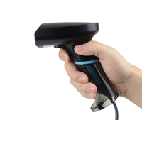 Scanner portatif filaire USB pour supermarché Sunmi POS Lecteur de code QR 1D 2D avec source de lumière LED CMOS pour inventaire manuel
