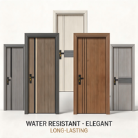 Portes intérieures résidentielles pour villas, portes intérieures en métal avec construction solide, imperméables, résistantes à l'humidité et insonorisées