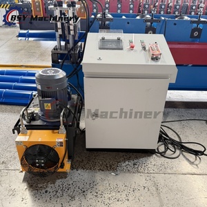Machine de formage à froid de tuiles en acier coloré de 280 mm avec moteur et pompe pour la construction de toitures - Product Image 4