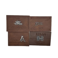 Étiquettes de vêtement en plaque métallique vente en gros de patchs en cuir PU avec logo en métal de marque personnalisée badges pour chapeaux