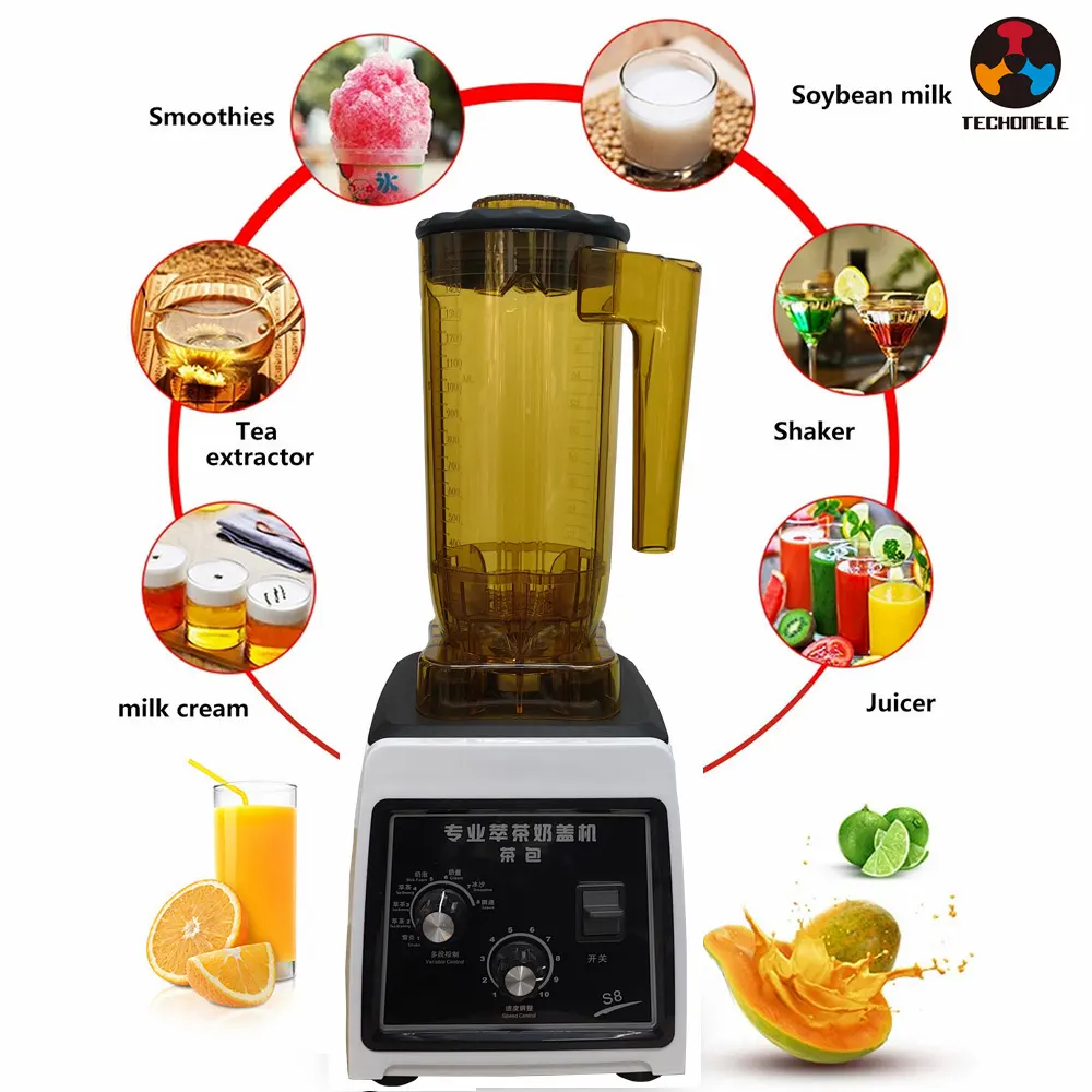 Wholesale High Speed ABS Blender Mixer Tea Brewing Machine with Copper Motor personal blender for shakes and smoothies