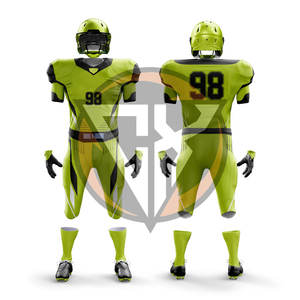 Gants de football américain de qualité supérieure 100% personnalisables avec votre propre logo, uniforme de football américain imprimé sur mesure - Product Image 1