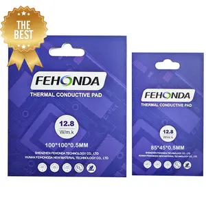 Fehonda 12.8W 100*100Mm 1.0 Mm 1.25Mm 2.25Mm Chất Lượng Cao Fehonda 1.25Mm Dày Dẫn Nhiệt Silicone Pad