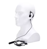 Baofeng Casque d'écoute filaire double bande avec micro PTT Microphone Baofeng UV9R Écouteurs étanches pour Baofeng 9700 A58