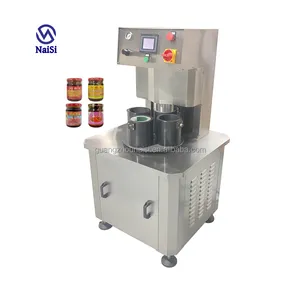 NS High Quality Semi-automatic Glass Bottle Vacuum Capping Machine Vacuum Seal Provided 220V Pneumatic United States Automatic