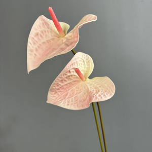 Flor de Lirio de la Paz Artificial en Forma de Corazón, Impresa en 3D, Color Rojo, con Tacto Realista, Flores Pequeñas de <span class=keywords><strong>EVA3</strong></span> Coloridas para Decoración de Bodas y Hogar - Product Image 3