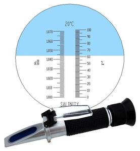 Hedao RHS-10ATC refratômetro de aquário atc, salinômetro de salinidade para aquário, 0-100% - Product Image 5