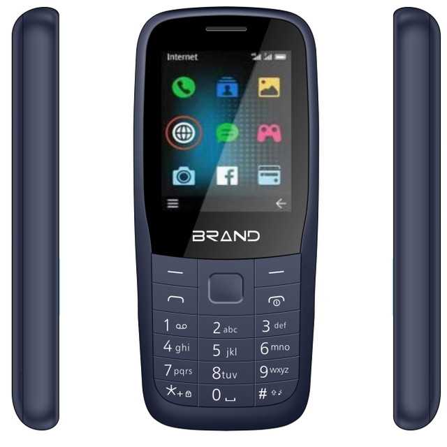 Factory Outlet High Quality 2G Dual Sim Mobile Phones Model 220 Feature Phone SOS 1.77 Inch Bar Design New Condition Wholesale