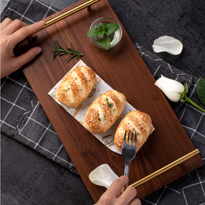 <span class=keywords><strong>Plateau</strong></span> petit-déjeuner en <span class=keywords><strong>bois</strong></span> de cuisine plateaux de service de restaurant <span class=keywords><strong>plateau</strong></span> de service à gâteaux avec poignées - Product Image 2