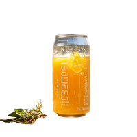 Boîtes de boisson en plastique PET transparentes bouteilles de soda de bière de jus vides transparentes avec couvercle en aluminium facile à ouvrir pour le café