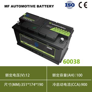 Batterie de voiture 60038 12V 100Ah MF pour usage automobile et maritime - Product Image 5
