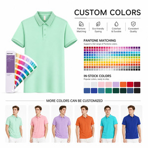 เสื้อโปโลพรีเมียม 200gsm ผ้าโพลีเอสเตอร์ 100% ระบายอากาศได้ดี เนื้อผ้านุ่ม สีพื้น ปักโลโก้ได้ตามต้องการ สำหรับผู้ชายและผู้หญิง เสื้อกอล์ฟ ชุดยูนิฟอร์มทำงาน - Product Image 3