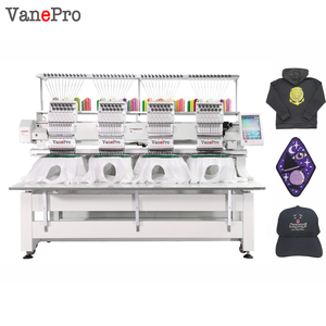 Nouvelle machine à broder industrielle multifonctionnelle à écran tactile informatisé 4 têtes 400x450mm pour vêtements et broderie à plat à usage domestique - Product Image 1