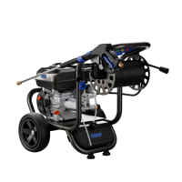 Nettoyeur haute pression pour voiture, pression maximale 248 bars, moteur à essence, portable avec roues, pour le nettoyage à l'eau froide