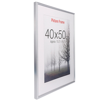 Bingkai Poster Iklan Plastik PVC Hitam Gantung Ukuran Eropa Kustom 30X40 50x70 A1 A4