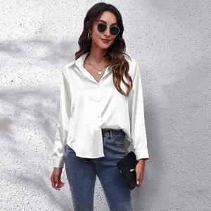 <span class=keywords><strong>Camicia</strong></span> di seta <span class=keywords><strong>bianca</strong></span> da <span class=keywords><strong>donna</strong></span> personalizzata top camicetta di seta da ufficio a maniche lunghe da <span class=keywords><strong>donna</strong></span> - Product Image 6