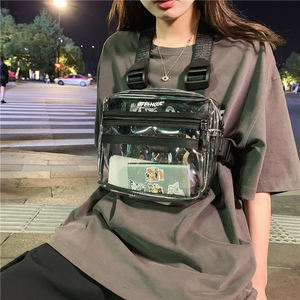 Bolsa <span class=keywords><strong>de</strong></span> pecho personalizada <span class=keywords><strong>de</strong></span> Hip Hop para hombre y mujer, chaleco <span class=keywords><strong>de</strong></span> pvc para correr por <span class=keywords><strong>la</strong></span> noche - Product Image 5