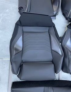 Fundas de Asiento Delanteras de Cuero Mixto Personalizadas para 5 Asientos para Volkswagen Golf VW Golf <span class=keywords><strong>Caddy</strong></span> Passat B8 Transporter T5 Polo T4 - Product Image 3