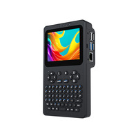 Terminal Linux Portátil Waveshare PocketTerm35-Pi4 con Pantalla Táctil de 3.5 Pulgadas 640x480, Computadora Portátil Pi 4B para Codificación DIY e IoT