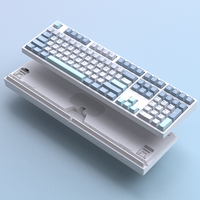 Kit de Teclado Mecánico HJSDZHI H108 de 108 Teclas, Tamaño Completo, Tri-Modo, Intercambiable en Caliente, RGB, 4000mAh, para Juegos, Oficina, DIY