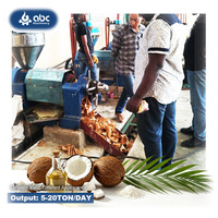 Ligne de production commerciale d'huile de coco vierge pressée à froid par vis, capacité 10 TPD, usine de traitement d'huile automatique