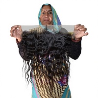 Cheveux humains du temple indien bruts non transformés de qualité supérieure vendeurs de cheveux bruts vierges de jeunes cuticules indiennes vierges cheveux ondulés 13*4 frontal