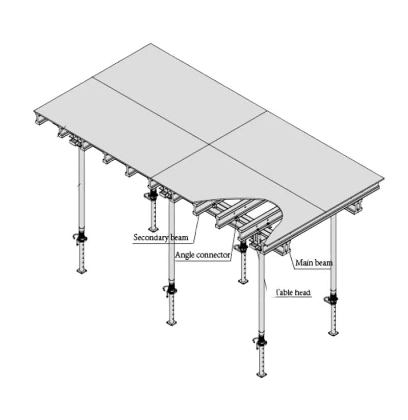 Modern Steel Shuttering Formwork for Concrete Casting Timber Slab Table ...