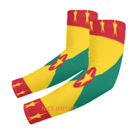 Manchons de bras rafraîchissants drapeau de Grenade, protection solaire patriotique pour hommes et femmes, course à pied, golf, cyclisme