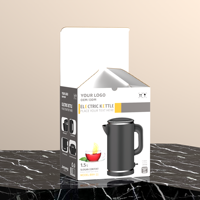 Boîte d'emballage robuste pour bouilloire électrique imprimée sur mesure, boîte en carton ondulé pour la vente au détail et le commerce électronique