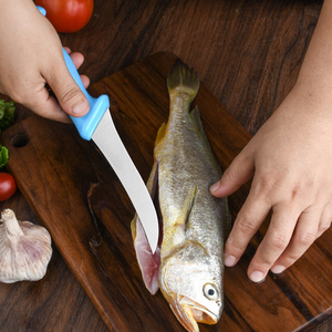 Wholesale Kitchenware Stainless Steel Fillet <b>Knife</b> Curved Boning <b>Knife</b> <b>Set</b> for Fish Filleting Meat Boning Butchering <b>Knife</b> - Product Image 5