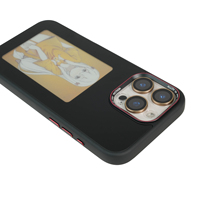 Coque de Protection Intelligente pour iPhone 17 Pro Max, Housse Intelligente DIY à Quatre Couleurs avec Écran E-ink pour iPhone 17 Pro