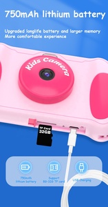 CTP11X Factory Outlet 1080P HD Cartoon Kids Camera giocattoli per bambini con 3 giochi di Puzzle per regalo di compleanno per bambini - Product Image 3