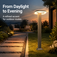 Landscape Harmony – Lampe LED moderne 18W pour pelouse, AC85-260V, étanche, type bollard, idéale pour les pelouses, les bordures et les rebords de chemins, applique murale pilier