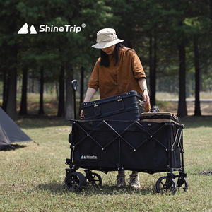 ShineTrip Tanto Camper Pliable Camping Chariot Portable En Plein Air 4 Roues Chariot Main Pousser - Product Image 3
