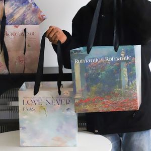 New Hot Bán 10 <span class=keywords><strong>c</strong></span>ái/gói sơn dầu phong <span class=keywords><strong>c</strong></span>ách túi xách túi hoa túi quà tặng cho hoa florist bó hoa <span class=keywords><strong>wrapper</strong></span> - Product Image 4