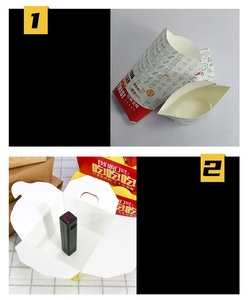 Großhandel Maßgefertigte Einweg-Lebensmittelverpackungen aus Recyclingmaterialien, Kraftpapier CMYK PMS Bedruckte Verpackungsboxen für Chips, Pommes Frites und <span class=keywords><strong>Burger</strong></span> - Product Image 3