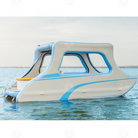 Nouveauté : Bateau de fête flottant électrique pour adultes, installations de divertissement aquatique gonflables pour les sports nautiques en plein air
