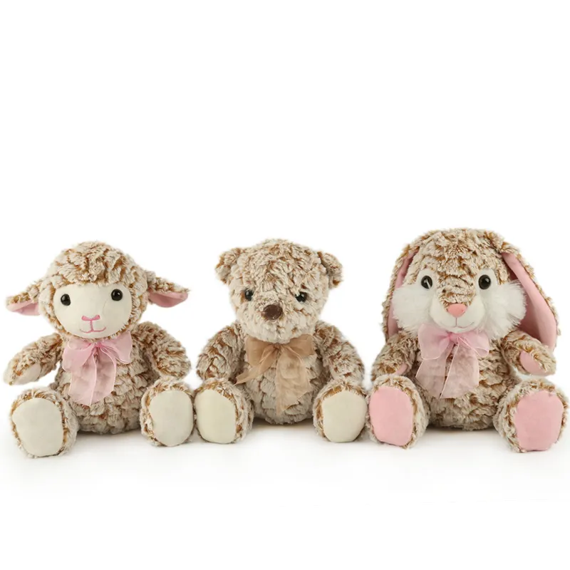OEM ODM 공장 도매 농장 동물 박제 장난감 Kawaii 양 곰 토끼 맞춤형 동물 박제 장난감
