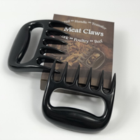 Outil de cuisine pratique pour barbecue, griffes en plastique en forme de pattes d'ours pour déchiqueter, soulever et servir les viandes cuites