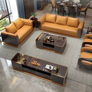 Juego de sofás de diseño italiano, muebles modernos para sala de estar, muebles para el hogar, sofá seccional Modular de tela para Villa - Product Image 4