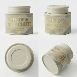 Food Grade Cylindrical <strong>Coffee</strong> Paper Canister, Suitable for <strong>Guatemalan</strong> Antigua, Sumatran Mandheling and Other Types of <strong>Coffee</strong>. - Product Image 2