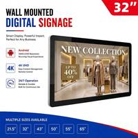 Écran d'affichage numérique mural LCD pour publicité, adapté aux ascenseurs, restaurants, magasins de détail, panneaux de menu, usage commercial en intérieur